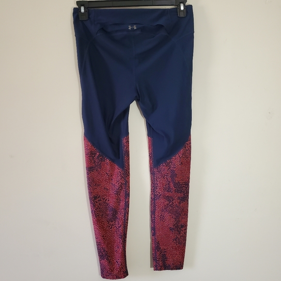 Under Armour Vanish Printed Leggings Brilliance Pink Academy Blue Large - Picture 3 of 7